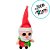 Papai Noel Chaveiro de Pelúcia - 10cm - 1 unidade - Rizzo - Imagem 3