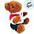 Urso Marrom de Pelúcia - 21cm - 1 unidade - Rizzo - Imagem 3