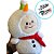 Boneco de Neve de Pelúcia - 26cm - 1 unidade - Rizzo - Imagem 3