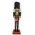 Boneco Soldado Quebra Nozes de Madeira com Tambor - 30cm - Verde e Vermelho - 1 unidade - Rizzo - Imagem 1