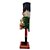 Boneco Soldado Quebra Nozes de Madeira com Tambor - 30cm - Verde e Vermelho - 1 unidade - Rizzo - Imagem 2