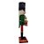 Boneco Soldado Quebra Nozes de Madeira com Tambor - 30cm - Verde e Vermelho - 1 unidade - Rizzo - Imagem 3