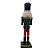 Boneco Soldado Quebra Nozes de Madeira com Tambor - 30cm - Verde e Vermelho - 1 unidade - Rizzo - Imagem 4