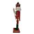 Boneco Soldado Quebra Nozes de Madeira com Bastão - 30cm - Verde e Vermelho - 1 unidade - Rizzo - Imagem 3