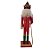 Boneco Soldado Quebra Nozes de Madeira com Bastão - 30cm - Verde e Vermelho - 1 unidade - Rizzo - Imagem 4