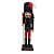Boneco Soldado Quebra Nozes de Madeira com Bastão - 30cm - Azul e Vermelho - 1 unidade - Rizzo - Imagem 1
