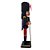 Boneco Soldado Quebra Nozes de Madeira com Bastão - 30cm - Azul e Vermelho - 1 unidade - Rizzo - Imagem 3