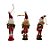 Conjunto Boneco Soldado Quebra Nozes de Madeira - 14cm - Verde e Vermelho - 3 unidades - Rizzo - Imagem 3
