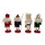 Conjunto Boneco Soldado Quebra Nozes de Madeira - 9cm - Azul, Branco, Verde e Vermelho - 4 unidades - Rizzo - Imagem 3