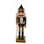 Boneco Soldado Quebra Nozes de Madeira com Bastão - 25cm - Preto e Dourado - 1 unidade - Rizzo - Imagem 1