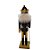 Boneco Soldado Quebra Nozes de Madeira com Bastão - 25cm - Preto e Dourado - 1 unidade - Rizzo - Imagem 4