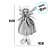 Enfeite Decorativo - Anjo em Pé - 35cm - 1 unidade - Rizzo - Imagem 2