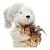 Enfeite de Natal - Urso Branco em Pé de Cachecol - 26x12x13cm - 1 unidade - Rizzo - Imagem 3