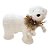 Enfeite de Natal - Urso Branco de Cachecol - 22x26x15cm - 1 unidade - Rizzo - Imagem 1