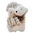 Enfeite de Natal - Urso Branco Sentado de Cachecol - 32,5x20,5x24,5cm - 1 unidade - Rizzo - Imagem 1