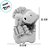Enfeite de Natal - Urso Branco Sentado de Cachecol - 32,5x20,5x24,5cm - 1 unidade - Rizzo - Imagem 2