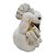 Enfeite de Natal - Urso Branco Sentado de Cachecol - 32,5x20,5x24,5cm - 1 unidade - Rizzo - Imagem 4