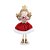 Enfeite de Natal - Anjo Vermelho Estrela - 16cm - 1 unidade - Cromus - Rizzo - Imagem 1