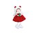 Enfeite de Natal para pendurar- Anjo Gorro Vermelho - 15cm - 1 unidade - Cromus - Rizzo - Imagem 1