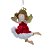 Enfeite de Natal para pendurar - Anjo Voando Coração - 15cm - 1 unidade - Cromus - Rizzo - Imagem 1