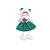 Enfeite de Natal para pendurar - Anjo Gorro Verde - 15cm - 1 unidade - Cromus - Rizzo - Imagem 1