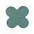 Forminha para doces 4 Pétalas Glitter Verde - 50 unidades -  NC Toys - Imagem 1