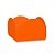 Forminhas para Doces 4 Pétalas Laranja Neon 50 unidades NC Toys - Imagem 1