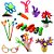 Haste de Chenille Glitter 30 cm - Sortido - 100 unidades - Rizzo - Imagem 3