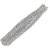 Haste de Chenille Glitter 30 cm - Prata - 100 unidades - Rizzo - Imagem 1
