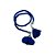 Cordão Decorativo - Azul Flor - 32cm - 1 unidade - Rizzo - Imagem 1