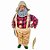 Papai Noel Negro Decorativo Pescador - 27cm - 1 unidade - Rizzo - Imagem 1