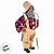 Papai Noel Negro Decorativo Pescador - 27cm - 1 unidade - Rizzo - Imagem 3