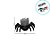 Enfeite Decorativo de Halloween - Aranha Vela com Luz - 1 unidade - Rizzo - Imagem 2