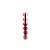 Bolas de Natal em Tubo - Vermelho - 4cm - 6 unidades - Cromus - Rizzo - Imagem 1