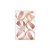 Bola de Natal de Veludo - Branco e Rose - 8cm  - 6 unidades - Cromus - Rizzo - Imagem 1