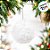 Bola de Natal Paetê - Branco - 10cm  - 4 unidades - Cromus - Rizzo - Imagem 3