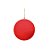 Bola de Natal de Veludo - Vermelho - 12cm  - 1 unidade - Cromus - Rizzo - Imagem 1