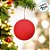 Bola de Natal de Veludo - Vermelho - 12cm  - 1 unidade - Cromus - Rizzo - Imagem 3