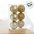 Bolas de Natal Glitter - Ouro - 8cm  - 6 unidades - Cromus - Rizzo - Imagem 3