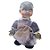 Boneca de Terror com Som e Movimento - Vestido Cinza - 27cm - 1 unidade - Rizzo - Rizzo - Imagem 1