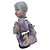 Boneca de Terror com Som e Movimento - Vestido Cinza - 27cm - 1 unidade - Rizzo - Rizzo - Imagem 3