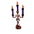 Candelabro de Halloween com Vela Led - Roxo - 35x9cm - 1 unidade - Rizzo - Rizzo - Imagem 4