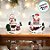 Enfeite Decorativo de Natal - Globo de Neve com Papai Noel Presente - 6cm  - 1 unidade - Cromus - Rizzo - Imagem 3