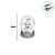 Enfeite Decorativo de Natal - Globo de Neve com Papai Noel - Ouro e Branco - 8cm - 1 unidade - Cromus - Rizzo - Imagem 2