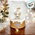 Enfeite Decorativo de Natal - Globo de Neve com Papai Noel - Ouro e Branco - 8cm - 1 unidade - Cromus - Rizzo - Imagem 3