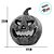 Enfeite de Halloween - Abóbora Salém com Led - 23x17cm - 1 unidade - Cromus - Rizzo - Imagem 2