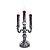 Candelabro de Halloween - Caveiras com Vela Led - 31x12cm - 1 unidade - Cromus - Rizzo - Imagem 1
