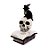 Enfeite de Halloween de Resina - Corvo com Livro - 9x14x21cm - 1 unidade - Cromus - Rizzo - Imagem 1