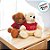 Urso de Pelúcia Branco Feliz Natal - 23cm - 1 unidade - Rizzo - Imagem 3