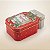 Lata de Metal de Natal - Pote Merry Christmas - 15x9,8x5,8cm - 1 unidade - Rizzo - Imagem 1